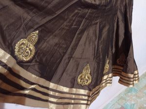 Coffee Brown Anarkali Model....