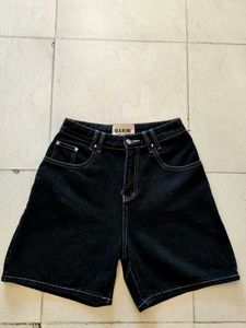 Darim Black Denim Shorts
