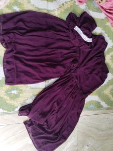 Maroon Chevron Party Dress