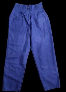 Vintage Blue High-Waisted Pants