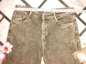 Distressed Wide Leg Jeans... Length 37.5 Cm