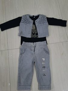 3 Piece Set For Girls 2-3 Years