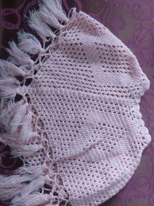 Vintage Pink Crochet Shawl