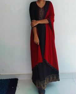 Anarkali Set Stone Work