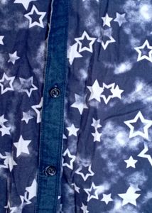 Men Printed Shirt -Blue