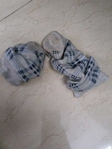 Striped socks.