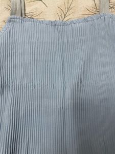 Blue Women Crop Top