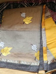 Elegant Embroidered Saree