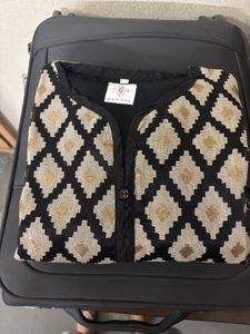 Black Gamma Cotton Kurti