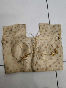 Golden Polka Dot Blouse
