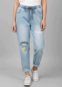 Last Price💥Mom Fit Jeans | Light Blue Jogger