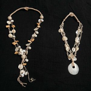 2 Shell Beachy Necklaces