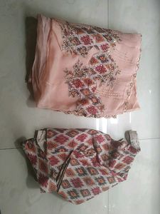 Designer Saree With Stitched Blouse