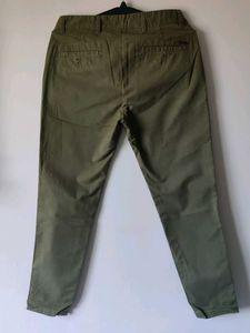 Slim Fit Olive Green Pant