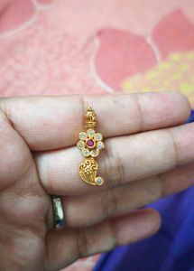 Temple Jwellery Gold Floral Earrings