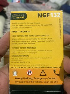 Owner Details While Parking Ngf 132 Pack If 2