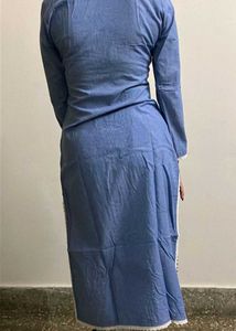 Cotton Blue Suit Set ( 2 Pcs )