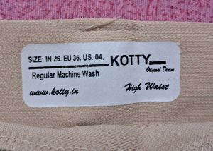 Kotty Beige Regular Trousers