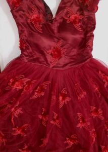 Stunning Red Tulle Formal Gown