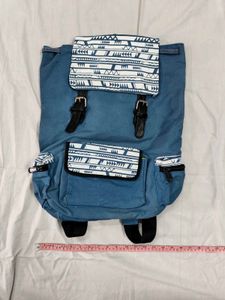 Blue Canvas Backpack