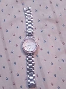 COMBO Of sling bag pink colour And Guess Watch