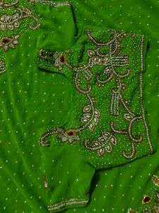 Heavy Saree With Blouse Full Stone Work Sare 🔥