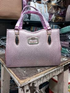 😍 Stylish Sparkling Pink Handbag 👜