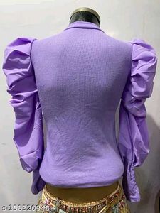 Lilac Puff Short Sleeve Top