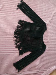 🔻Price Drop Only For Few Days Crochet Fringe Top