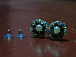 Floral Stud Earrings - Set of 4