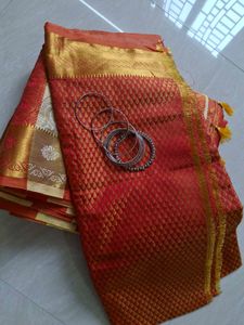 *NEW*Banarasi saree with blouse piece❤️
