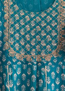 Elegant Blue Printed Kurta