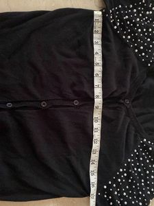 Pearl Studded Black Sweat Shirt