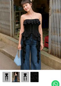 Ruffled Corset Top