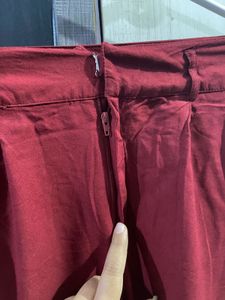 Burgundy Straight Panta