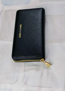 Enrico coveri Italian Brand Black Leather Wallet