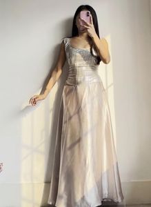 Gorgeous Silver Satin Dress✨