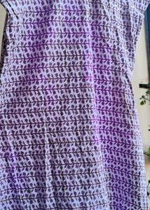 Purple Floral Print kurti