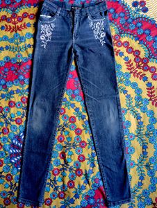 Embroidered Jeans