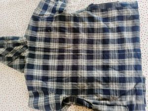 Plaid Duffle Coat with Hood