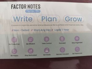 Maroon Factor Notes Planner