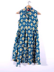 Sea Green Printed  Kurta ( Women's)