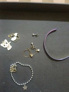 earrings &amp; bracelet and locket
