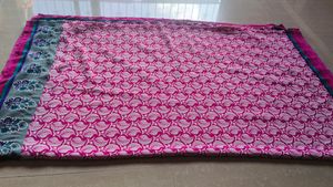 Elegant Pink Chiffon Saree