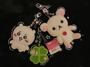 Korilakkuma Chiikawa And Clover Keychain