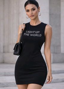 H&M Sleeveless Black Bodycon Dress