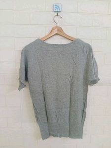 Gray T-Shirt Top