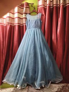 Elegant Blue Ethnic Gown