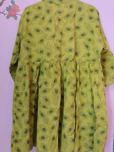 Cotton Long Top Peplum Tunic