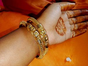 Temple Were Ethnic Golden Bangles
